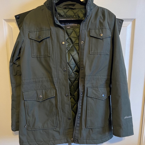 Eddie Bauer Weatheredge Waterproof Faux Fur Hooded Full Zip Parka - Picture 2 of 2